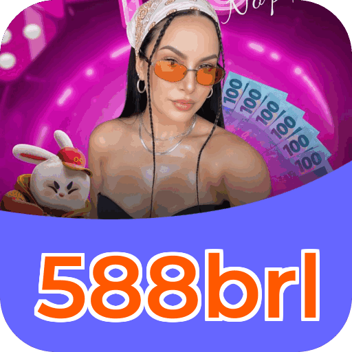Interface do aplicativo 588brl mostrando jogos disponíveis no iOS e Android